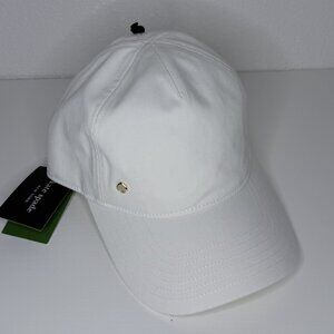 Kate Spade White Baseball Cap Adjustable NWT